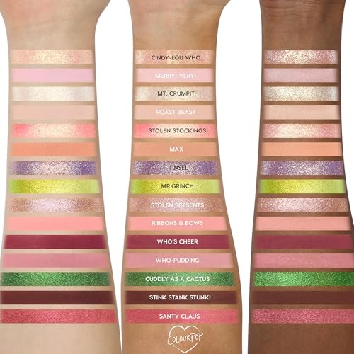 Colourpop X The Grinch How The Grinch Stole Christmas Eyeshadow Palette Limited Pop X The Grinch How The Gr 0.63 Oz