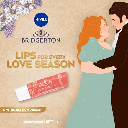Nivea Peach Tea Lip Balm Nourishing Lip Care Bridgerton Limited Edition Tinted 0.17 Oz