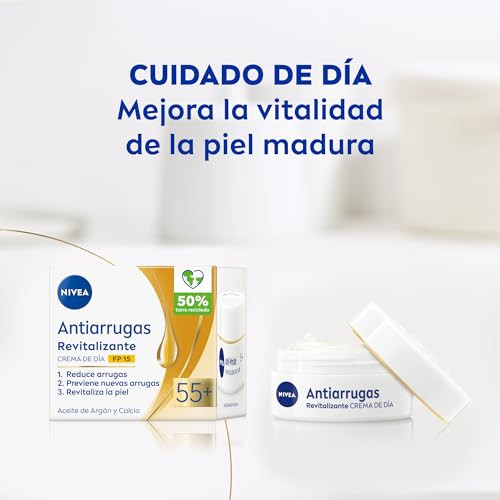 Nivea Revitalizing Day Cream For Mature Skin 55+ With Argan Oil And 50 Ml