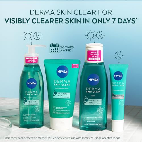 Nivea Derma Skin Clear Night Exfoliator LeaveOn Facial Care With Glycolic Acid 40 Ml