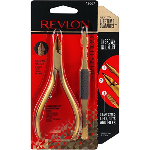 Revlon Gold Series Ingrown Away Set Includes Toenail Nipper And Dual Ended
