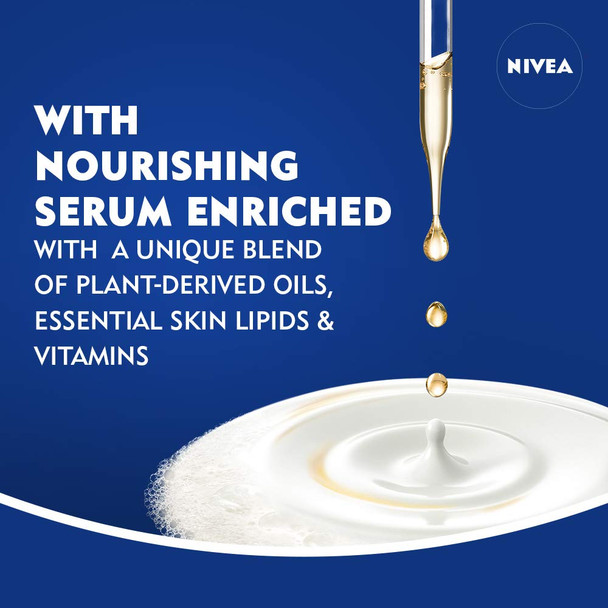 Nivea Vanilla And Sweet Cream Pampering Body Wash With Nourishing Serum Bottle 20 Fl Oz