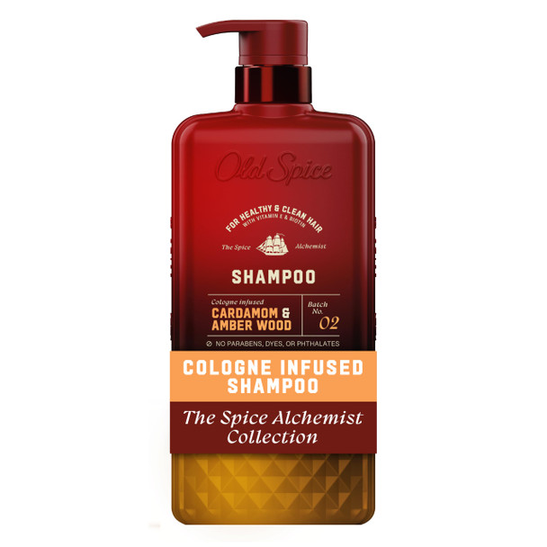Old Spice Mens Shampoo The Spice Alchemist Collection CologneInfused Yuzu Peel and White 21.9 Fl Oz