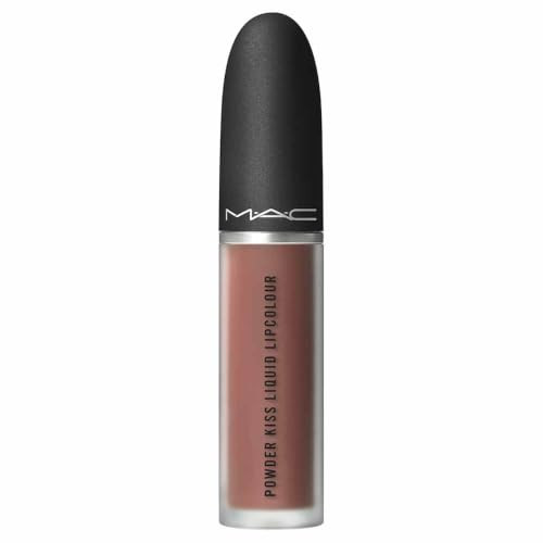 Mac Cosmetics Powder Kiss Liquid Lipcolour 952 Taken Warm Toned Light Brown .17 Oz