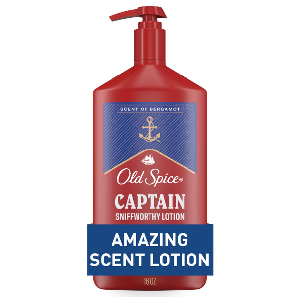 Old Spice Hand Face and Body Lotion For Men 24/7 Lightweight Moisturization With 16 Oz
