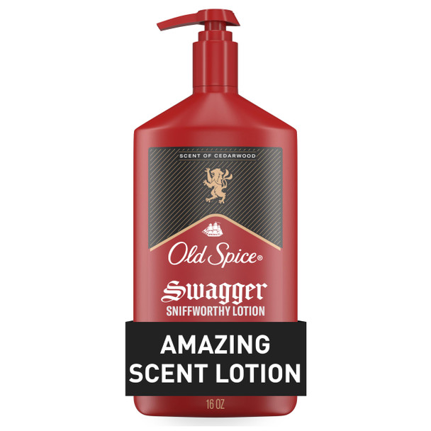 Old Spice Hand Face and Body Lotion For Men 24/7 Lightweight Moisturization With 16 Oz