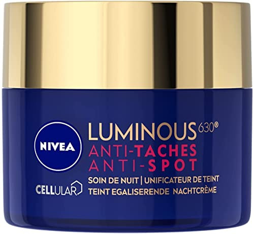 Nivea Cellular Luminous 630 Regenerating Night Face Cream Daily Evening Skincare Cream 1.7 Fl Oz