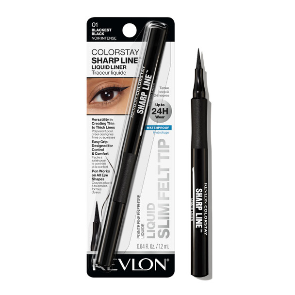 Revlon Liquid Eyeliner Pen Colorstay Sharp Line Eye Makeup Waterproof SmudgeProof Longwearing Stay Sharp Line Eye Makeup