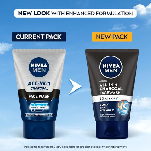 Nivea Men AllIn1 Face Wash Daily Facial Cleanser By Nivea 100 Ml