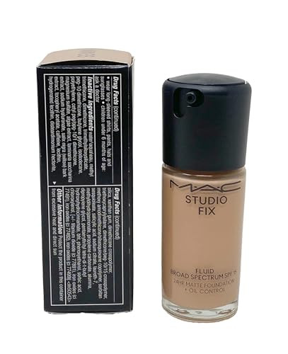 Mac Studio Fix Fluid Spf15 24Hr Matte Foundation + Oil Control Nw33 1 Fl Oz