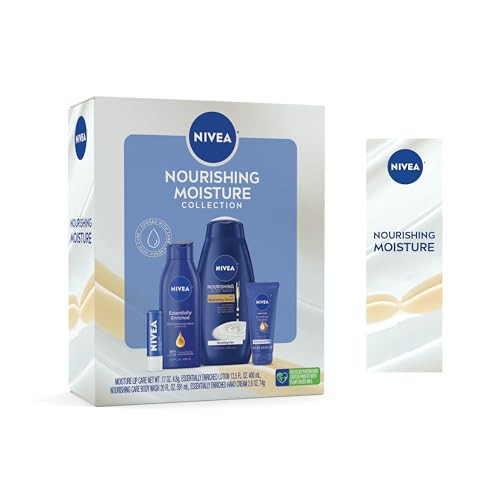 Nivea Skin Care Set For Her Nourishing Body Wash Moisturizing Body Lotion 4 Piece