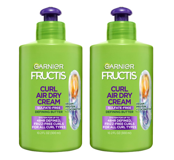 Garnier Fructis Curl Nourish Air Dry Cream Xl Leave In Conditioner SulfateFree 16.9 Fl Oz