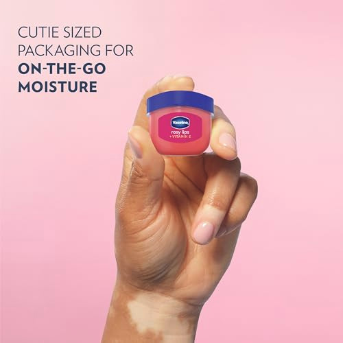 Vaseline Lip Therapy Rosy Lips Mini For Dry Chapped Lips Moisturizing Tinted 0.5 Oz 2 Ct