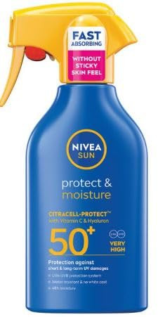 Nivea Sun Protect And Moisture Spray Daily Skin Care Lightweight Mist For 250 Ml