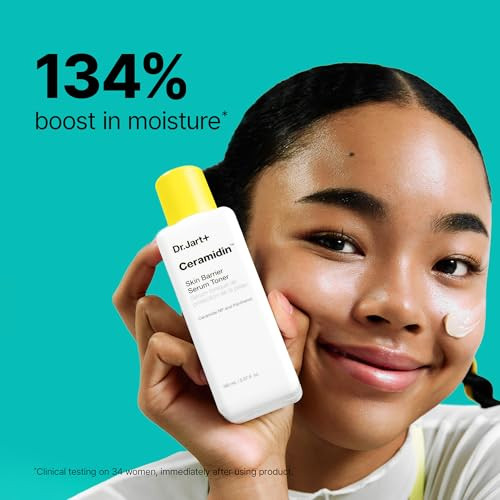 Dr.Jart+ Ceramidin Skin Barrier Repair Korean Face Serum Toner With Ceramides Milky 5.07 Fl Oz