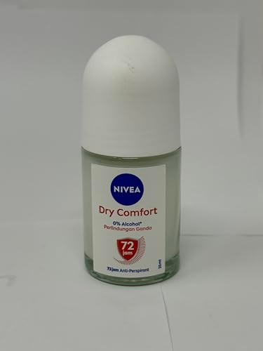 Nivea Dry Comfort RollOn Deodorant 72H Sweat and Odor Protection Quick Dry 25Ml 3 Pack
