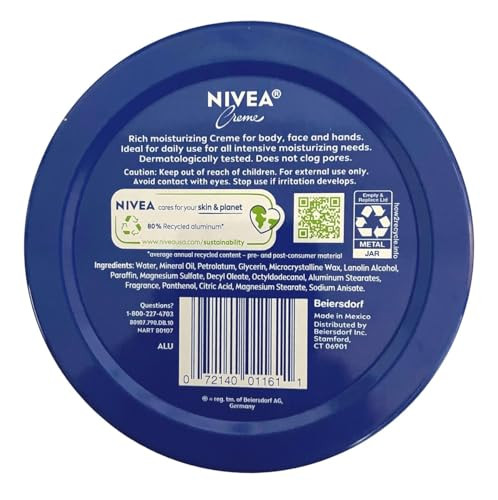Nivea Creme Moisturizing Tin Pack Of 3 13.5 Ounce Pack Of 3