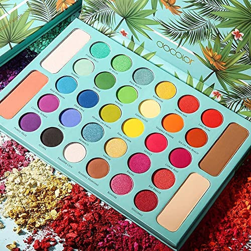 Docolor Tropical Eyeshadow Palette Highlight and Contour Pro Makeup Palette And Waterproof Tropical Eyeshadow Palette 1Pcs