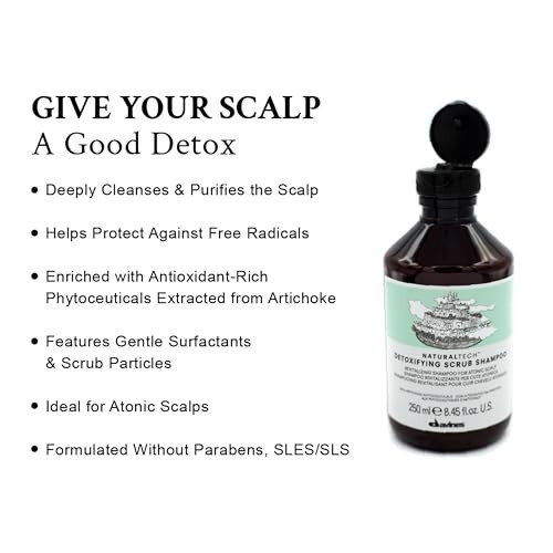 Davines Naturaltech Detoxifying Scrub Shampoo Oi Conditioner 8.45 and 8.8 Oz