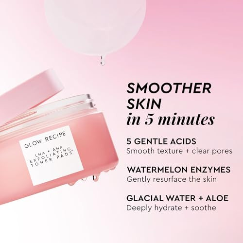 Glow Recipe Lha + Aha Toner Pads Korean Exfoliating Toner For Face Pore