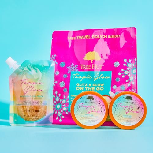 Tree Hut Glitz and Glow On The Go Travel Kit Tropic Glow Body