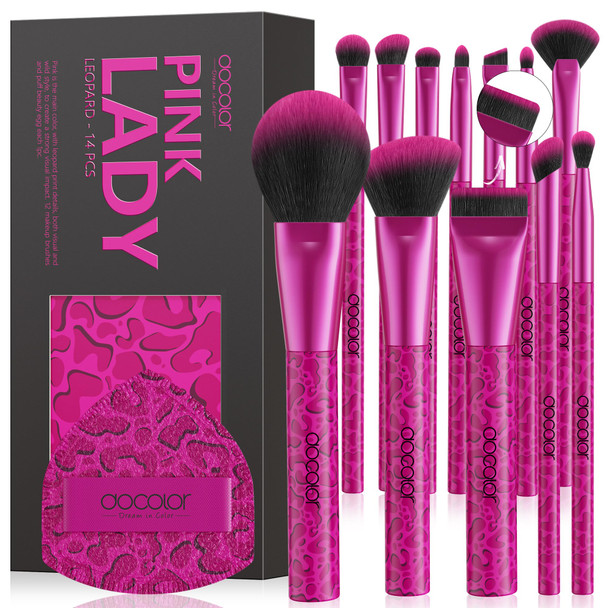 Docolor Professional Makeup Brush Set Makeup Brushes Valentines Day Gifts Premium Goat Professional Makeup Brush S 29Pcs