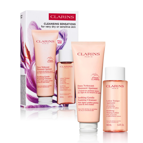 Clarins Soothing Gentle Foaming Face Cleanser Cleanses Soothes And Comforts Contains Nourishing