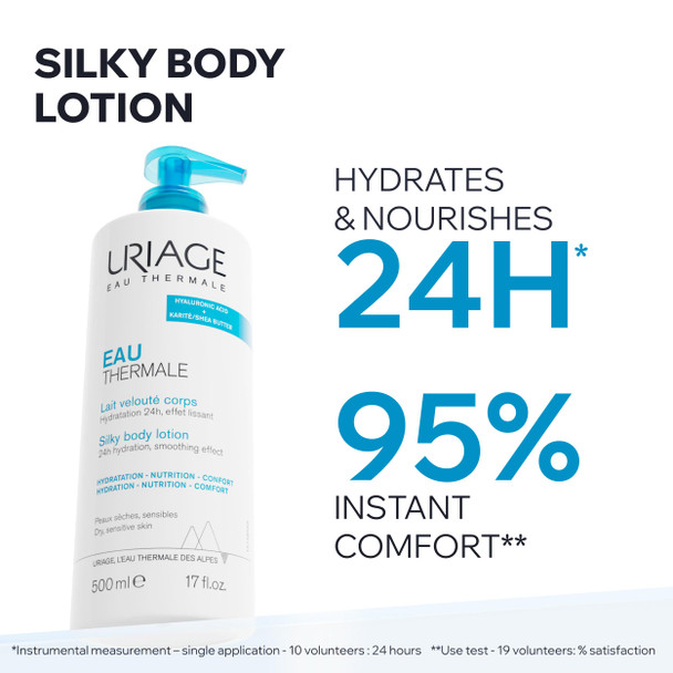 Uriage Eau Thermale Moisturizing Body Lotion With Shea Butter and Hyaluronic Acid
