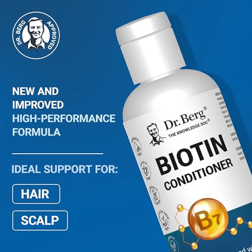 Dr. Berg Nutritionals Biotin Conditioner For Men and Women Improved HighPerformance Formula Independently Tested 8 Fl Oz