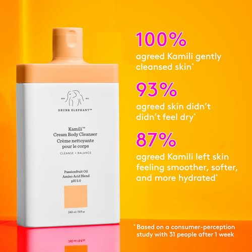 Drunk Elephant Kamili Cream Body Cleanser / SulfateFree Body Wash Clean Clinical Skincare 240 Ml