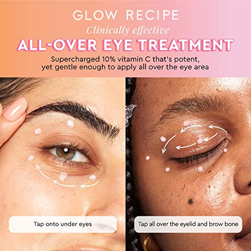 Glow Recipe Guava Vitamin C Brightening Eye Gel Niacinamide Peptides and Green Caffeine 15Ml