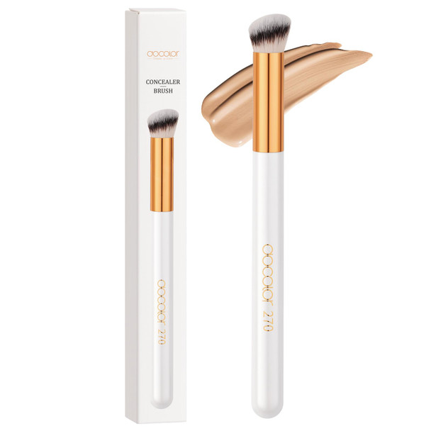 Docolor Foundation Brush and 270 Concealer Brush Set Professional Makeup Brushes Angled Foundation Brush And 2Pcs