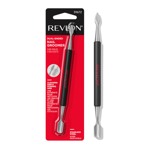 Revlon Expert DualEnded Nail Groomer Stainless Steel Manicure Tool Clean Under Fingernails 1 Count