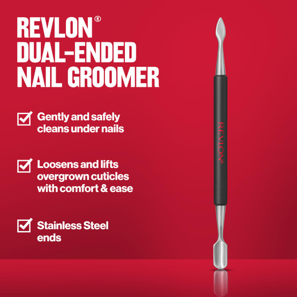 Revlon Expert DualEnded Nail Groomer Stainless Steel Manicure Tool Clean Under Fingernails 1 Count