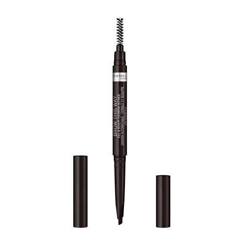 Rimmel Brow This Way Fill and Sculpt Eyebrow Definer Soft Black