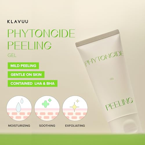 Klavuu Peeling Gel Gentle Exfoliator For Smooth and Radiant Skin Hydrating Facial 2.71Fl Oz