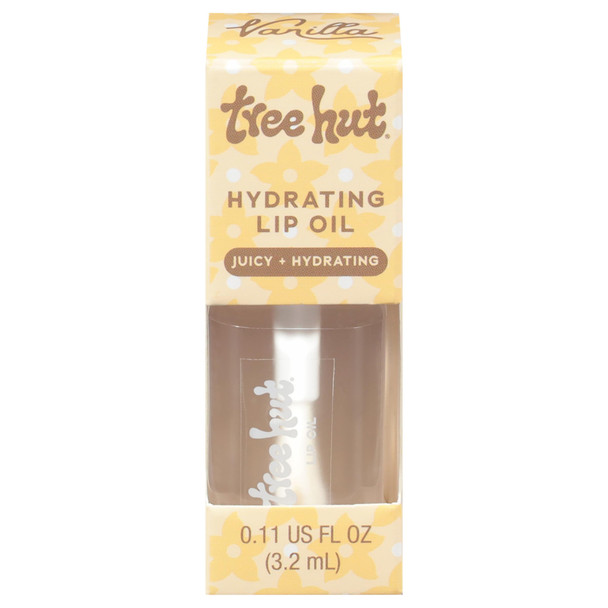 Tree Hut Cinnamon Dolce Hydrating Lip Oil Sheer Nude Glossy Lip Oil NonSticky 0.11 Fl Oz