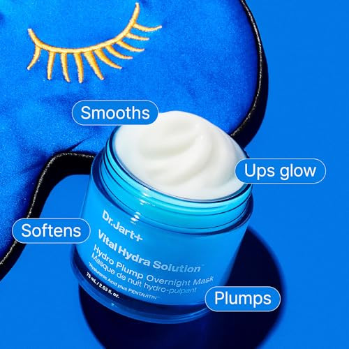 Dr.Jart+ Vital Hydra Solution Hydro Plump Overnight Korean Face Mask With Hyaluronic 2.53 Fl Oz