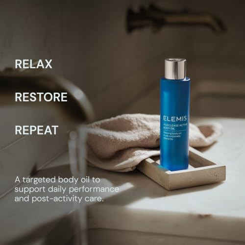 Elemis Active Body Concentrate Musclease Revitalizing Massage Oil For Tired Aching Muscles 100Ml