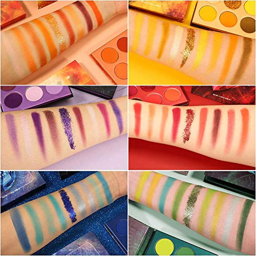 Docolor Bastet Cat Makeup Brush Set + 54 Colors Gemstone Eye Shadow S Gemstone Eye Shadow Palet 19Pcs