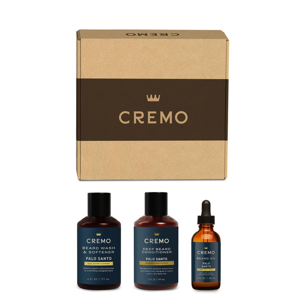 Cremo Palo Santo 2N1 Beard Wash and Softener + Deep Conditioner +