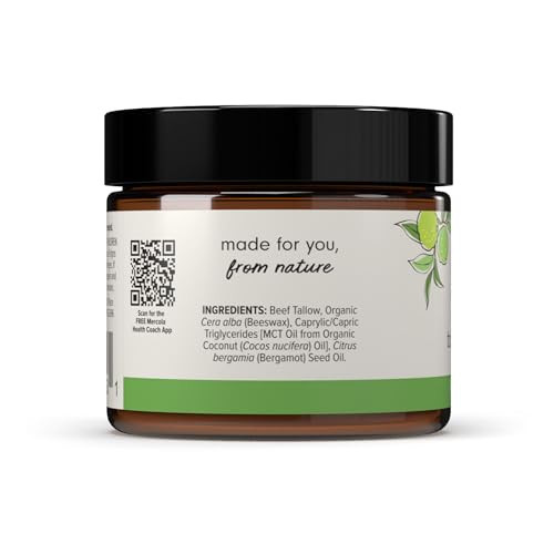 Dr. Mercola Ola Botanicals Bergamot Tallow Balm For Hands Nourishing Blend With Mct 2Oz