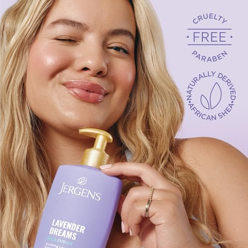Jergens Shea Fusion Lavender Dreams Body Lotion Scented Lotion Moisturizer With Shea 14 Fl Oz