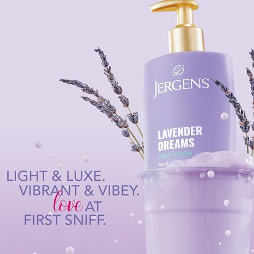 Jergens Shea Fusion Lavender Dreams Body Lotion Scented Lotion Moisturizer With Shea 14 Fl Oz