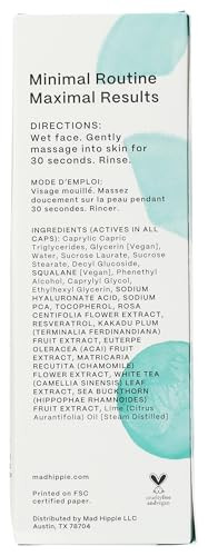 Mad Hippie Gel Cleanser Jelly To Milky Hydrating Face Wash For Women/Men With 4 Fl Oz