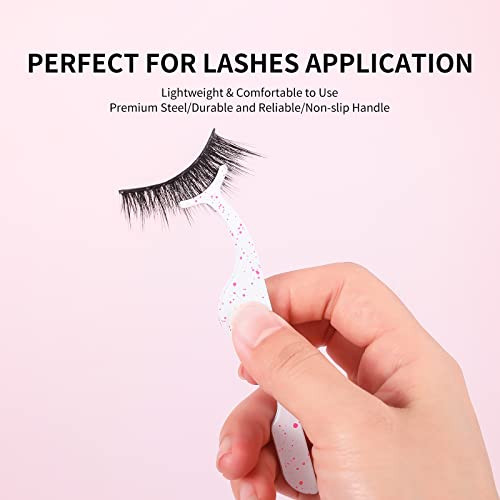 Docolor Heated Eyelash Curlers With Tweezers Rechargeable Electric Handheld Eyelash Curler Quick Heated Eyelash Curlers With