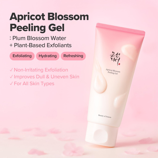 Beauty Of Joseon Apricot Blossom Peeling Gel Soft Exfoliating Face And Dead 100Ml