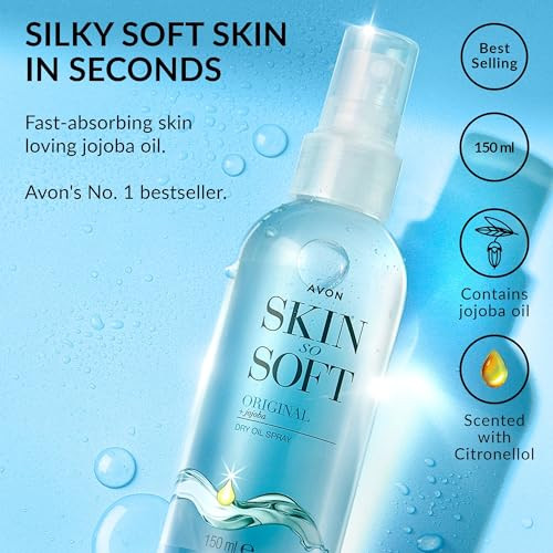 Avon Skin So Soft Original Jojoba Dry Oil Spray Each TravelFriendly Luxury 5 Fl. Oz