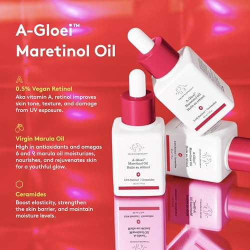 Drunk Elephant AGloei Maretinol Oil / Gentle 0.5% Retinol Face Oil Clean Clinical 30 Ml