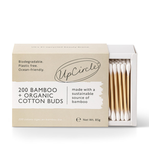 Upcircle Bamboo Cotton Buds Sustainable PlasticFree Fully Recyclable Ear Buds A Staple 200 Pieces